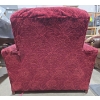 Image 4 : Vintage Wooden Framed Red Upholstered Chair