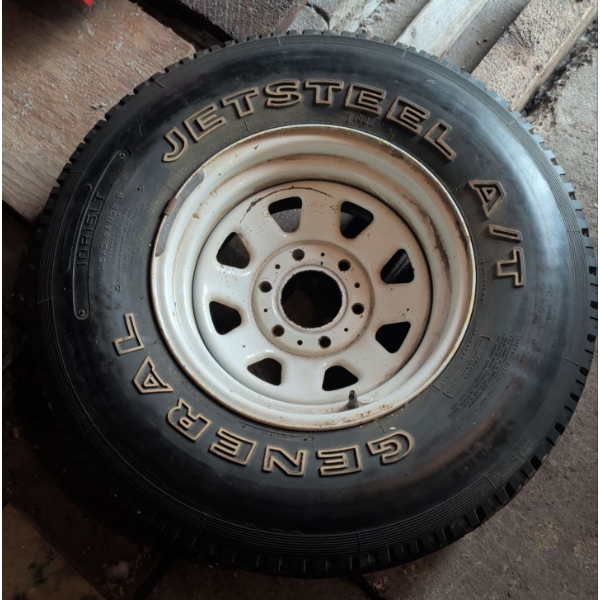 Solo Tubeless Tire w/ Rim - GENERAL JETSTEEL A/T - 10R15LT