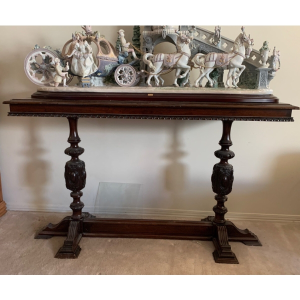 Beautiful Antique Console Table (contents not included) 49x19x30