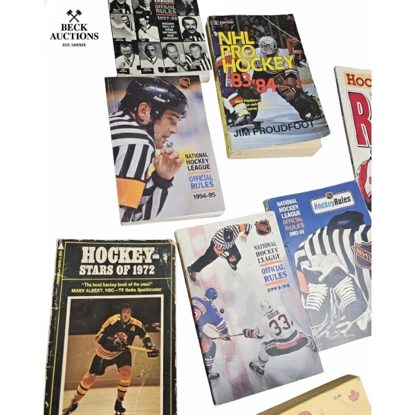  Large Collection Of Vintage Sports Magazines, Primarily Focusing On Hockey 