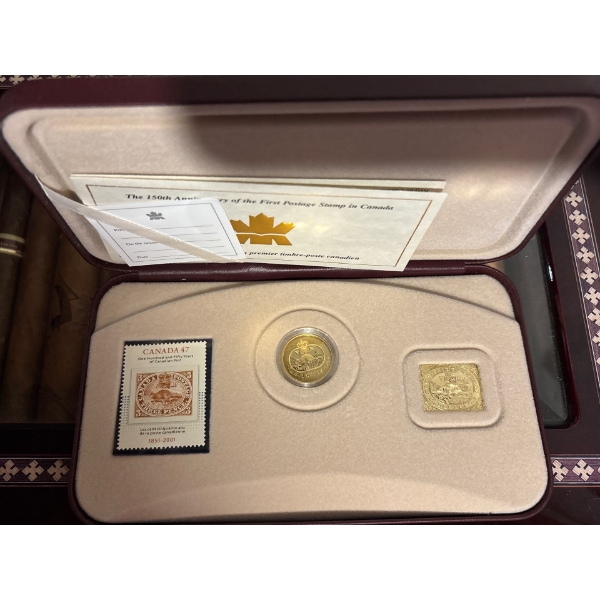 2001 3c Canada's First Postage Stamp, 150th Anniversary - Sterling Silver Coin