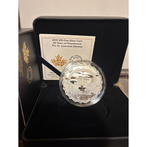 2019 $30 60 Years of Prominence: The St. Lawrence Seaway - Pure Silver Coin