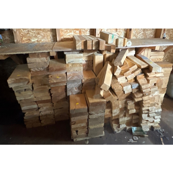 Large Set of Quality Wood Pieces, Variation in Length 