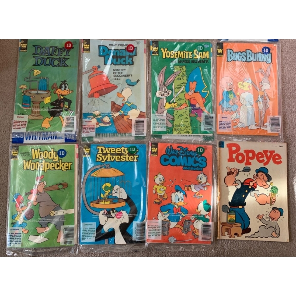 Vintage Comic Collection Popeye Disney Donald Duck Porky Pig Winnie The Pooh & More (15 Count)