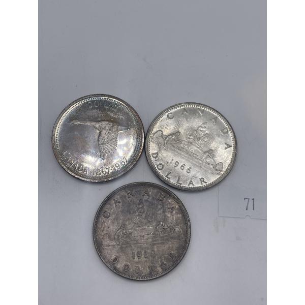 Pre 1967 Canadian quarters 70.1 grams 80%