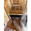 Image 2 : Early 1900 Vintage School House Desk W18" L25" H26"