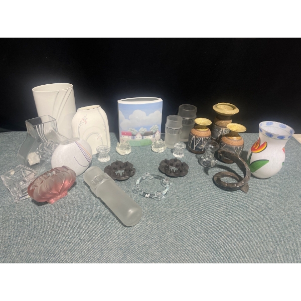 Glass Vases and Candle Holders