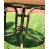 Image 3 : Metal Patio Table 42" Diameter Tempered Glass Top, 26 T, Set of 4 Chairs25 W, 23 D, 34/ Cushions 