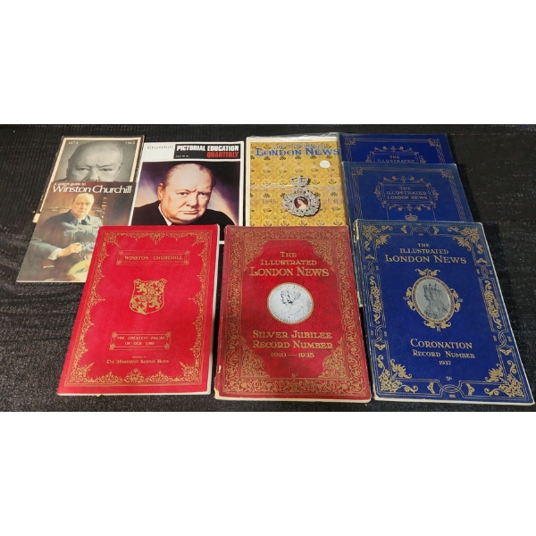 Antique London Record Books 1910's-1960's, Sir Winston Churchill Ephemera 