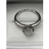 Image 3 : 14K White Gold and Uncertified Round Cut Diamond Ring