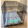Image 4 : Pet Crate 36x23x24 w/ New Microfiber Pad & K9 Enrichment Puzzles 