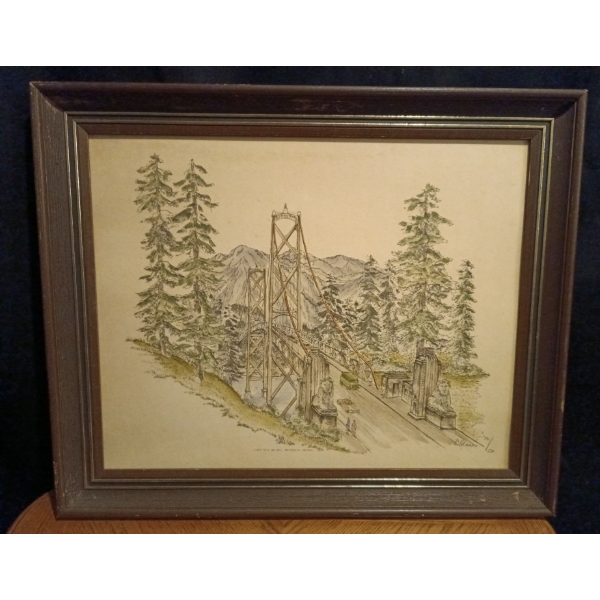 Lions Gate Bridge Vancouver Canada Print - S. Olaan 23W, 19T 