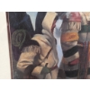 Image 5 : Framed Charles Comfort Print Return to Toboggan with Certificate of Authenticity and Glass Oil Lamp