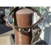 Image 3 : Vintage Work Gear Collection- Including Leather Belt, Old Pulley, Metal Anchor , Lineman Spurs 