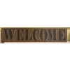 Image 1 : Welcome Sign 5"x24" and Antique Wooden Box Sunflower Brand