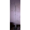 Image 4 : Furniture and Decor Lot With Ottoman, Floor Lamp, Coat Rack, and Rug