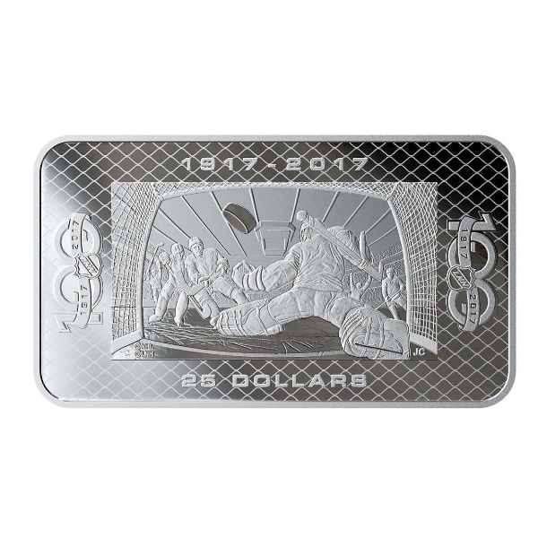 2017 $25 100th Anniversary of The NHL - Pure Silver Coin
SKU: 163676