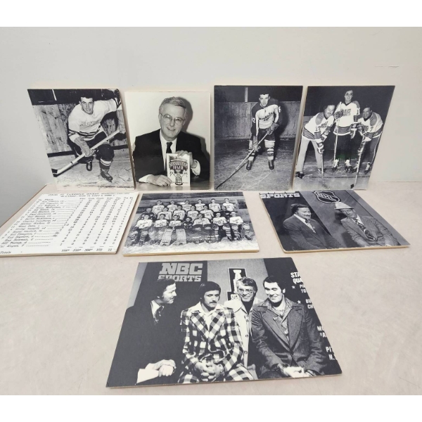 Vintage Ice Hockey Memorabilia Photographs