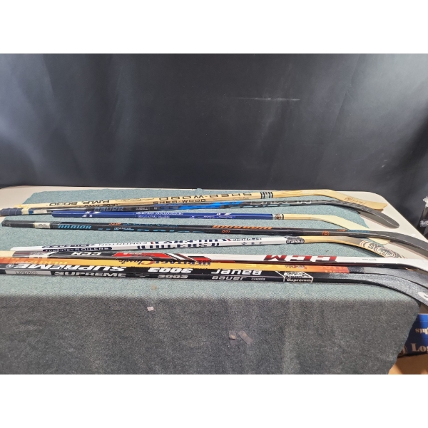 Signed Hockey Sticks