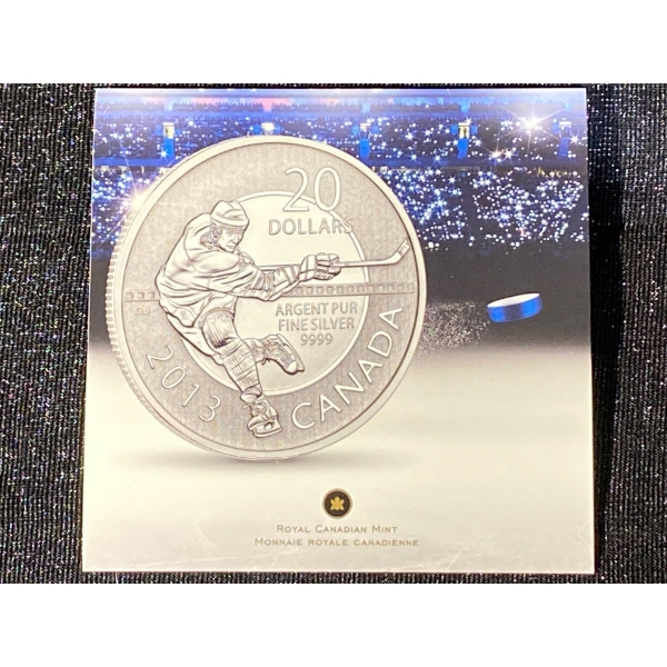 2013 $20 Fine Silver NHL Coin