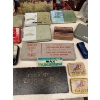 Image 3 : Vintage Office Supplies, antique stamp pads, vintage post cards, vintage new stock pocket knifes, vi