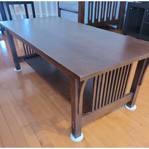 Cherry Oak Coffee Table Only - Mission Style 48x22x18 Stickley Furniture FINESSE