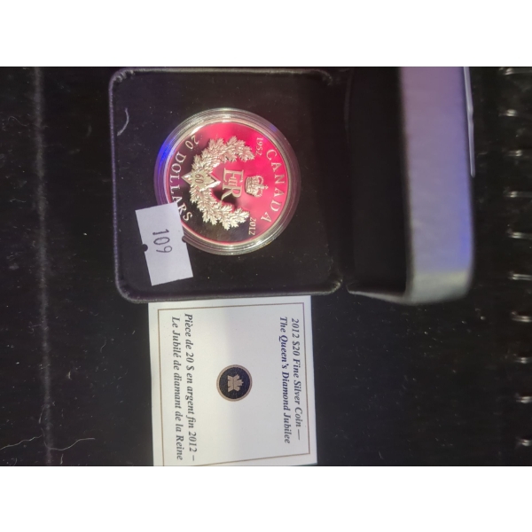 RCM 2012 The Queen's Golden Jubilee Fine Silver 99.99 Coin 31.39g