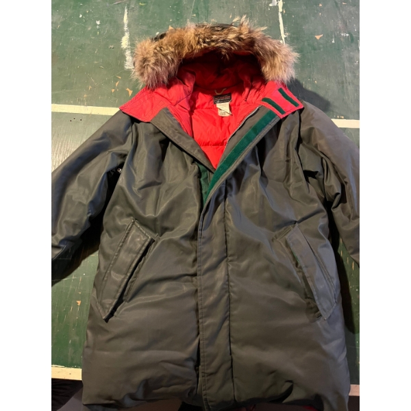  100% pure down Winter Parka made by David S Reid LTD also includes a new pair of chainsaw chaps and