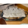 Waterford Crystal Glassware Collection w/ Silverplated Decorative Tray - Rocks Glasses & More
