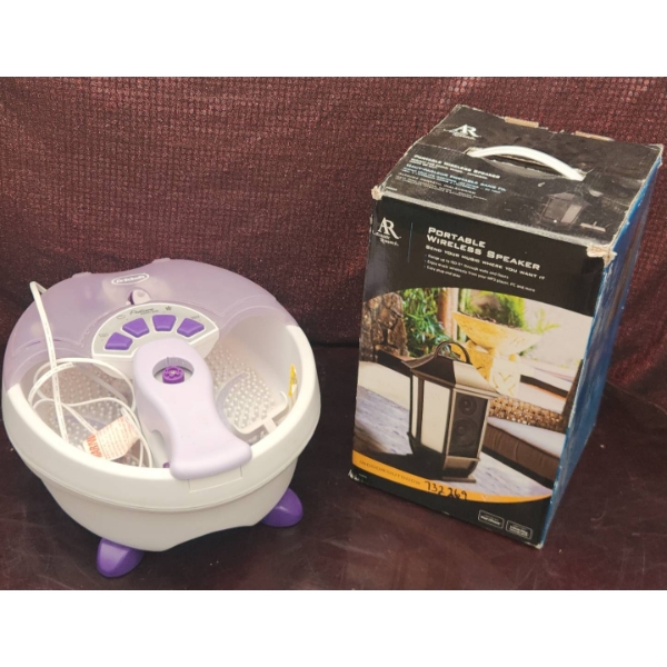 Dr. Scholl's Pedicure Foot Spa and Wireless Speaker Bundle