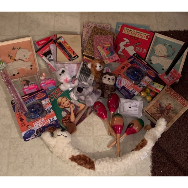 Playroom Essentials - Gender Themed Stationary Stuffed Animals Toys Trinkets Decor