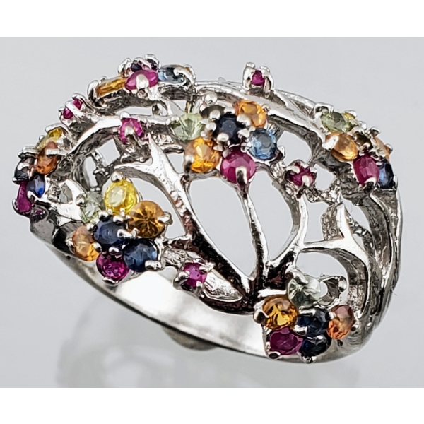 Assorted Sapphires Fashion Ring (5.2 g, Size 8)