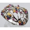 Image 1 : Assorted Sapphires Fashion Ring (5.2 g, Size 8)