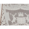 Image 3 : Framed Vintage Piece of Nottingham Lace, Traditional English Textile ( 16"W x 16.5"H)