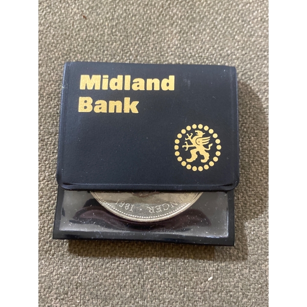 1981 Commemorative Coin Celebrating the Royal Wedding, Housed in Midland Bank Sleeve