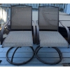 Image 2 : Three Piece Patio Bistro Set-Include Two Swivel Rockers & Propane Heater w/small Table