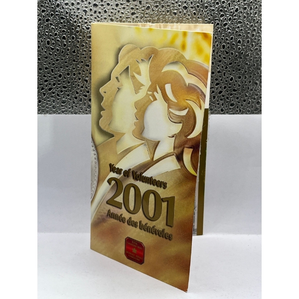 Year Of Volunteers 2001 Silver Coin .925 2.4g