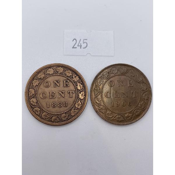 1888/1906 Canadian Large One Cents