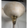 Image 1 : Stand-Up Brass Floor Lamp with Large Flared Shade