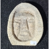 Image 1 : Indigenous Art Vertebrae as Face, Artist: Unknown, 5W, 6 T 