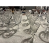 Image 1 :  Pin Wheel Crystal Glass collection 5 white wine glasses, 5 red wine glasses 4 Port glasses 6 water 