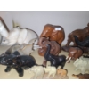 Image 3 : Collection of Elephant Decor: Wood, Stone, Ceramic- Includes: Wooden Pair 11 W, 6.5 T