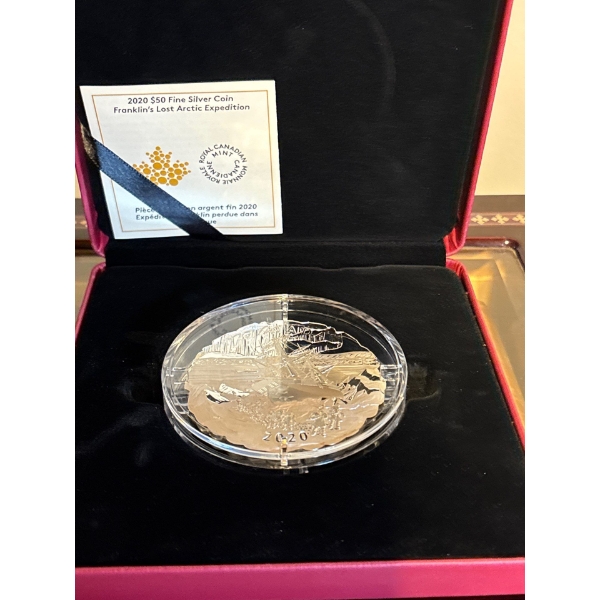 2020 $50 Franklin's Lost Arctic Expedition - Pure Silver Coin