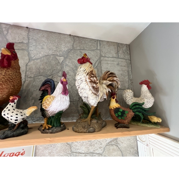Collection of Roosters 9 in total