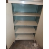 Image 2 : Wooden Cupboard Painted White with 4 Shelves 52 T, 31 L, 18 W