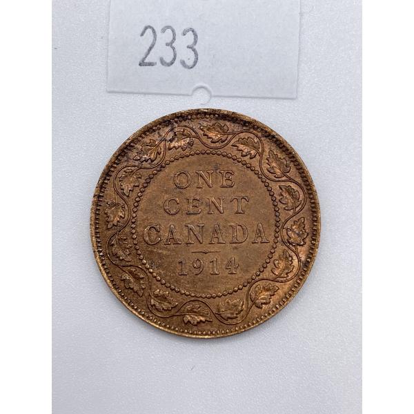 1914 Canadian Large One Cent