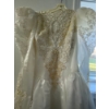 Image 2 :  Vintage Stunning Elegant Wedding Dress   Extra long Backing Beaded Chest and Wrists