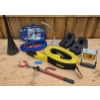 Image 1 : Automotive Accessories Lot Including Smittybilt Tow Strap and Booster Cables