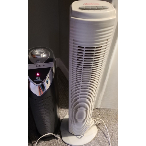 Germ Guardian Hepa Air Purifier Model AC4825CA and Sunbeam Fan 31 h