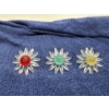 Image 4 : Swarovski Crystal Butterfly and 3 Flowers in Red, Yellow, and Green 